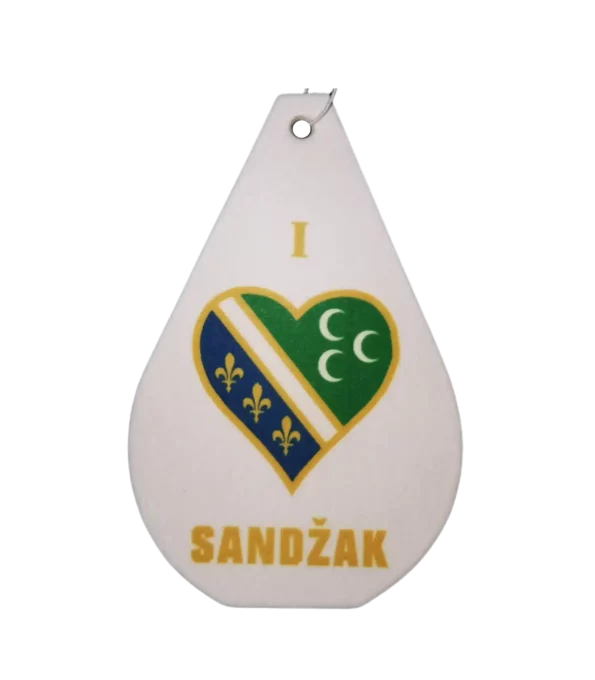 Mirisna jelkica | JA VOLIM SANDŽAK | Bijela | Sandžak Shop | MIRIS